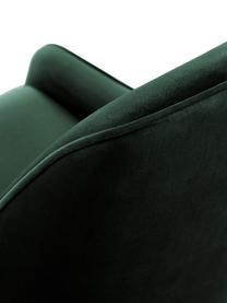 Chaise rembourrée en velours Ava, Velours vert foncé, larg. 53 x prof. 60 cm