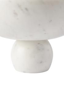 Coupe décorative en marbre blanc Levi, Marbre, Blanc, marbré, Ø 26 x haut. 17 cm