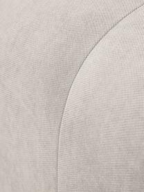 Poggiapiedi da divano in tessuto Lena, Rivestimento: tessuto (88% poliestere, , Struttura: legno di pino, legno lami, Piedini: plastica, Tessuto bianco crema, Larg. 76 x Alt. 44 cm