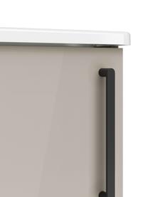 Waschtisch mit Unterschrank Orna, B 45 cm, Griff: Aluminium, beschichtet, Beige, B 45 x H 58 cm