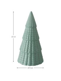 Deko-Bäume Mikras H 22 cm, 2 Stück, Steingut, Grüntöne, Je Ø 11 x H 22 cm