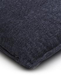 Sofa-Kissen Lennon in Dunkelblau, Bezug: 100% Polyester, Webstoff Blau, B 60 x L 60 cm