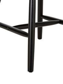 Židle s područkami ve windsorském stylu Megan, 2 ks, Lakované kaučukové dřevo, Černá, Š 53 cm, H 52 cm