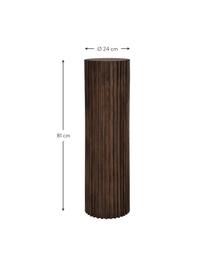 Colonna decorativa rotonda in legno di mango Raffe, Legno di mango, Legno di mango, Ø 24 x Alt. 81 cm