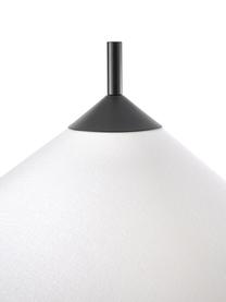 Lampadaire avec socle en marbre Vica, Blanc, noir, Ø 50 x haut. 160 cm