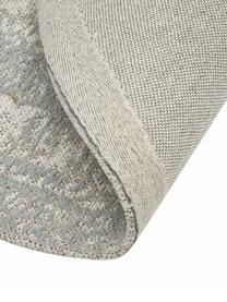 Okrągły ręcznie tkany dywan szenilowy w stylu vintage Magalie, 95% bawełna-szenil, 5% poliester, Beżowy, Ø 120 cm (Rozmiar S)