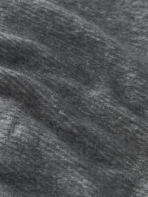 Plaid Verlee mit Fransenabschluss, 100 % Polyester, Grau, B 130 x L 170 cm