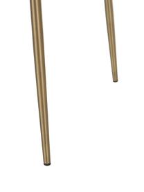 Samt-Polsterstuhl Tess in Beige, Bezug: Samt (Polyester) Der hoch, Beine: Metall, pulverbeschichtet, Samt Beige, Gold, B 49 x T 64 cm