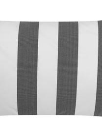 Poszewka na poduszkę zewnętrzną Santorin, 100% polipropylen, Antracytowy, biały, S 40 x D 60 cm