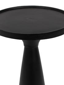 Pomocný stolík Floss, Hliník s práškovým náterom, Čierna, Ø 28 x V 56 cm