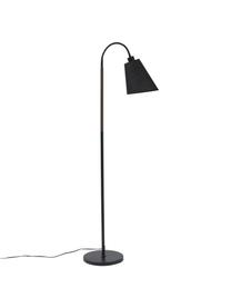 Lampa na čtení Ljusdal, Černá, ořechové dřevo, Š 52 cm, V 140 cm