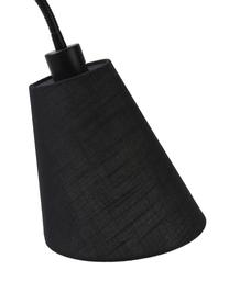 Lampa na čtení Ljusdal, Černá, ořechové dřevo, Š 52 cm, V 140 cm