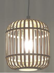 Petite suspension en bambou Adam, Blanc, brun clair, Ø 21 x haut. 24 cm