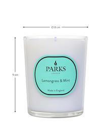 Vonná svíčka Aromatherapy (citronová tráva & máta), Bílá, Ø 8 cm, V 9 cm