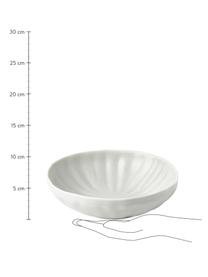 Assiettes à pâtes en porcelaine Sali, mat, 4 pièces, Porcelaine, Gris clair, Ø 21 x haut. 6 cm