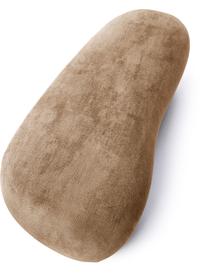Panca a fagiolo Alba, Rivestimento: 97% poliestere, 3% nylon , Struttura: legno massiccio di abete , Piedini: plastica, Tessuto color sabbia, Larg. 130 x Prof. 62 cm