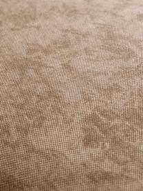 Panca a fagiolo Alba, Rivestimento: 97% poliestere, 3% nylon , Struttura: legno massiccio di abete , Piedini: plastica, Tessuto color sabbia, Larg. 130 x Prof. 62 cm