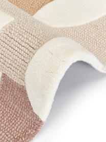 Tapis en laine tufté main Corin, Tons beiges, larg. 120 x long. 180 cm (taille S)