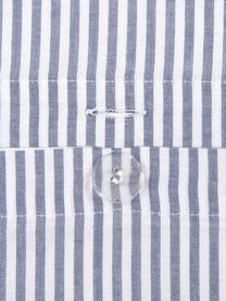 Funda de almohada de algodón Ellie, 45 x 85 cm, Blanco, azul oscuro, An 45 x L 85 cm