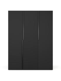 Armario modular Leon, 3 puertas (150 cm), diferentes variantes, Estructura: aglomerado con certificad, Negro, Interior Classic (An 150 x Al 200 cm)