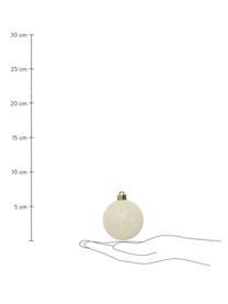 Breukvaste kerstballenset Mona, 30-delig, Beige, Set met verschillende formaten