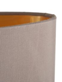 Lampada a sospensione ovale con decoro dorato Jamie, Baldacchino: metallo nichelato, Argentato, grigio-beige, Larg. 78 x Alt. 22 cm
