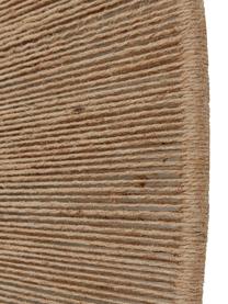 Ronde wandspiegel Citra met beigem Seilrahmen, Lijst: metaal, jute touw, Beige, Ø 90 x D 3 cm