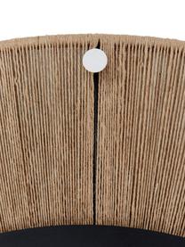Ronde wandspiegel Citra met beigem Seilrahmen, Lijst: metaal, jute touw, Beige, Ø 90 x D 3 cm