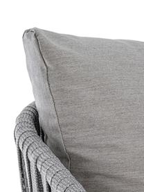 Fauteuil lounge de jardin Florencia, Gris, blanc, larg. 80 x prof. 85 cm
