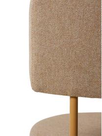 Čalouněná židle s kovovým rámem Sedia, Béžová, Š 46 cm, H 54 cm