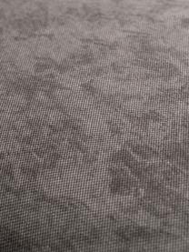 Panca pouf dal design curvo in tessuto grigio Alba, Rivestimento: 97% poliestere, 3% nylon , Struttura: legno massiccio di abete , Piedini: plastica, Tessuto grigio, Larg. 130 x Prof. 62 cm