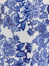 Kleine vaas met deksel Annabelle van porselein, Porselein, Wit, blauw, Ø 8 x H 14 cm