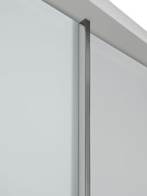 Schuifdeurkast Monaco, 2 deuren, Frame: houtmaterialen, gelakt, Wit, B 200 x H 217 cm
