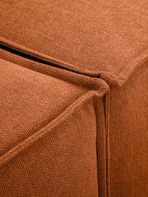 Modulares Ecksofa Lennon, Bezug: 100% Polyester Der strapa, Gestell: Massives Kiefernholz, FSC, Füße: Kunststoff Die Füße befin, Webstoff Terrakotta, B 327 x T 180 cm, Eckteil links