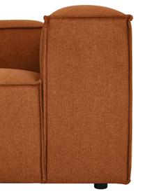 Modulares Ecksofa Lennon, Bezug: 100% Polyester Der strapa, Gestell: Massives Kiefernholz, FSC, Füße: Kunststoff Die Füße befin, Webstoff Terrakotta, B 327 x T 180 cm, Eckteil links