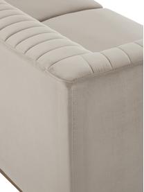 Canapé 2 places velours Dante, Velours beige, larg. 174 x prof. 87 cm