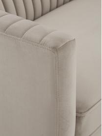 Canapé 2 places velours Dante, Velours beige, larg. 174 x prof. 87 cm