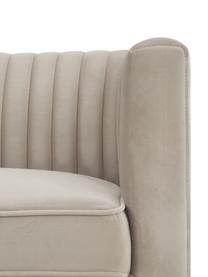Canapé 2 places velours Dante, Velours beige, larg. 174 x prof. 87 cm