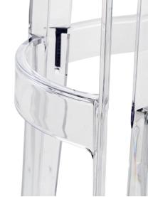 Tabouret de bar plexi Charles Ghost, Polycarbonate, certifié Greenguard, Transparent, Ø 46 x haut. 65 cm