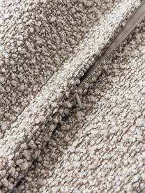 Velký bouclé povlak na polštář Bellamie, Bouclé (95 % polyester, 5 % akryl), Greige, Š 60 cm, D 60 cm