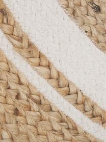 Kulatý jutový koberec Clover, ručně vyrobeno, 75 % juta, 25 % bavlna

Materiál použitý v tomto produktu byl testován na škodlivé látky a certifikován podle STANDARD 100 od OEKO-TEX®, HOHENSTEIN HTTI, 16.HIN.79297., Hnědá, bílá, Ø 120 cm (velikost S)