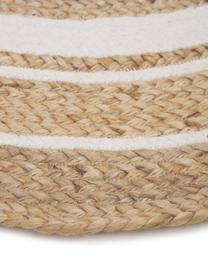 Runder Jute-Teppich Clover, handgefertigt, 75 % Jute, 25 % Baumwolle

Das in diesem Produkt verwendete Material ist schadstoffgeprüft und zertifiziert nach STANDARD 100 by OEKO-TEX®, HOHENSTEIN HTTI, 16.HIN.79297., Braun, Weiß, Ø 200 cm (Größe L)