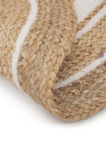 Runder Jute-Teppich Clover, handgefertigt, 75 % Jute, 25 % Baumwolle

Das in diesem Produkt verwendete Material ist schadstoffgeprüft und zertifiziert nach STANDARD 100 by OEKO-TEX®, HOHENSTEIN HTTI, 16.HIN.79297., Braun, Weiß, Ø 200 cm (Größe L)