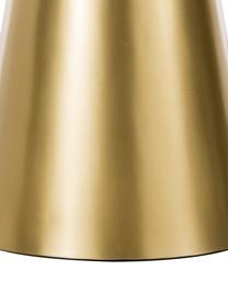 Ronde marmeren bijzettafel Zelda, Tafelblad: marmer, Frame: gecoat metaal, Grijswit marmer, goudkleurig, Ø 41 x H 54 cm