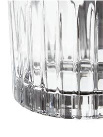 Komplet do whisky ze szkła kryształowego z reliefem Timeless, 7 elem., Szkło kryształowe Luxion, Transparentny, Komplet z różnymi rozmiarami
