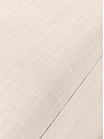 Sofa modułowa z pufem Russell (4-osobowa), Tapicerka: 100% bawełna Dzięki tkani, Stelaż: lite drewno sosnowe z cer, Nogi: tworzywo sztuczne, Beżowa tkanina, S 309 x W 77 cm