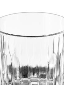 Krištáľové poháre s reliéfom Timeless, 6 ks, Krištáľové sklo Luxion, Priehľadná, Ø 9 x V 9 cm, 360 ml