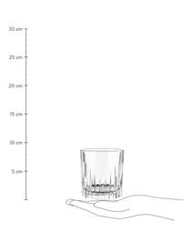 Krištáľové poháre s reliéfom Timeless, 6 ks, Krištáľové sklo Luxion, Priehľadná, Ø 9 x V 9 cm, 360 ml