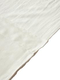 Rideau semi-transparent en lin avec coulisses supérieures Eleonara, 2 pièces, 100 % pur lin, Blanc crème, larg. 145 x long. 260 cm