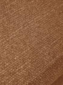 Sofa-Hocker Moby in Nougat mit Metall-Füßen, Bezug: Polyester Der hochwertige, Gestell: Massives Kiefernholz, FSC, Füße: Metall, pulverbeschichtet, Webstoff Nougat, B 78 x H 48 cm